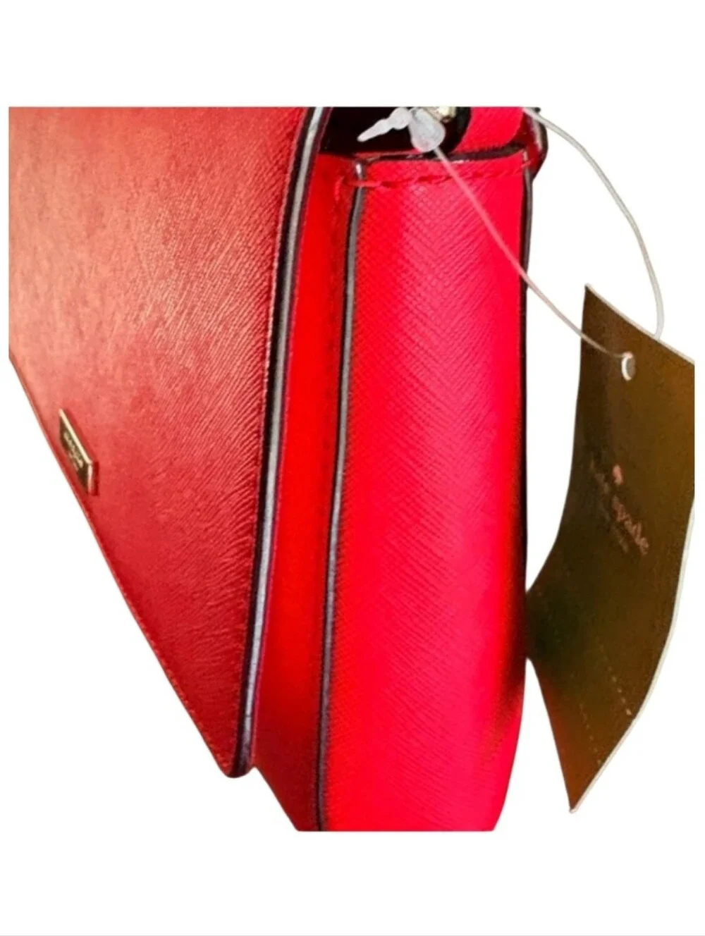 Kate Spade NWT Laurel Way Red Crossbody Bag with Gold Chain No Callouts Ret.$229 - Picture 3 of 10
